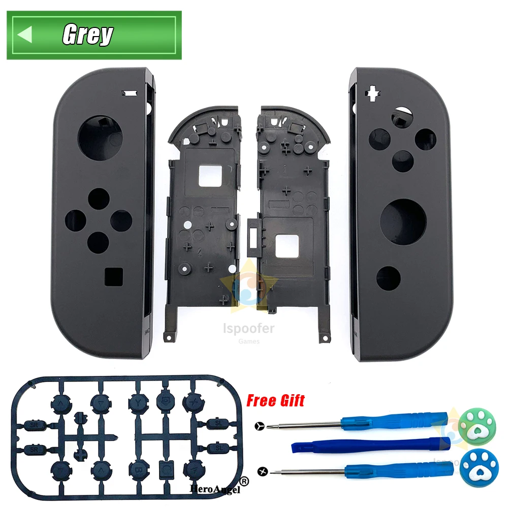 Новая Серая ограниченная версия для Nintendo Switch NS Joy Con сменный корпус мягкий чехол