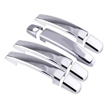 

DWCX 8pcs Car ABS Chrome Exterior Door Handle Cover Trim fit for Chevy Malibu Cruze Captiva Aveo Trax Encore