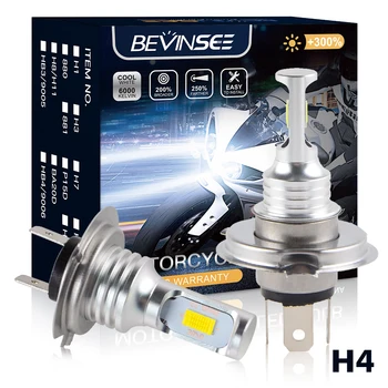 

H4/9003/HS1 LED Headlight Bulb CSP Hi/Lo 6500K 100W 3000LM Headlamp For Suzuki Marauder 800 1600 VX800 Burgman 400 650 Boulevard