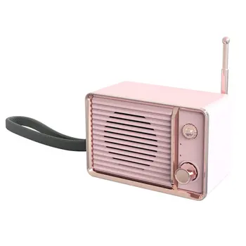 

Portable Mini Retro Bluetooth 5.0 Speaker Stereo Subwoofer Portable Mobile Phone Wireless Mini Bluetooth Speaker