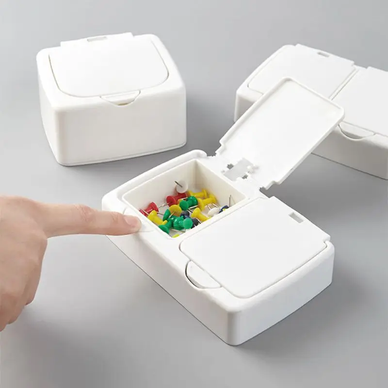 

Mini Portable Pop-up Storage Box Makeup Organizer Small Object Classification Holder Container Jewelry Case
