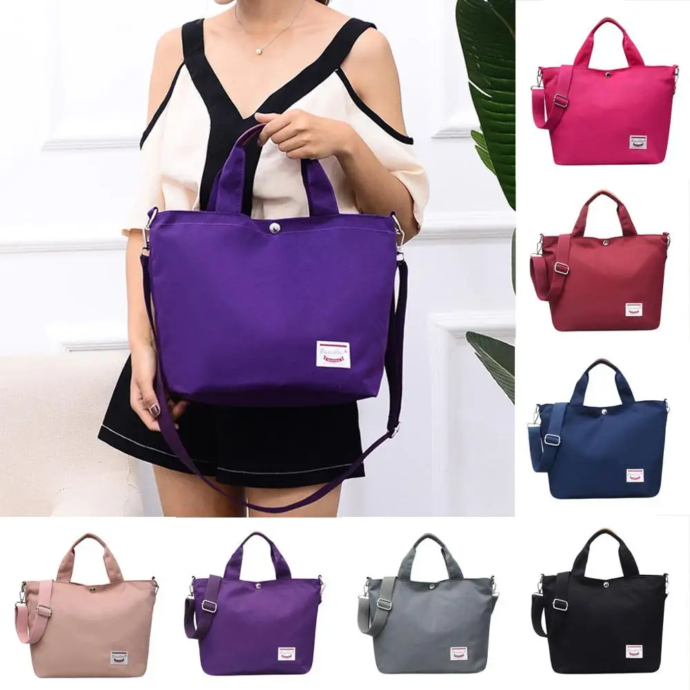 

Fashion Nylon Student Large Capacity Handbag Travel Shoulder Bag Two-piece Set Outdoor Portable Sports Bag Dropship Y726