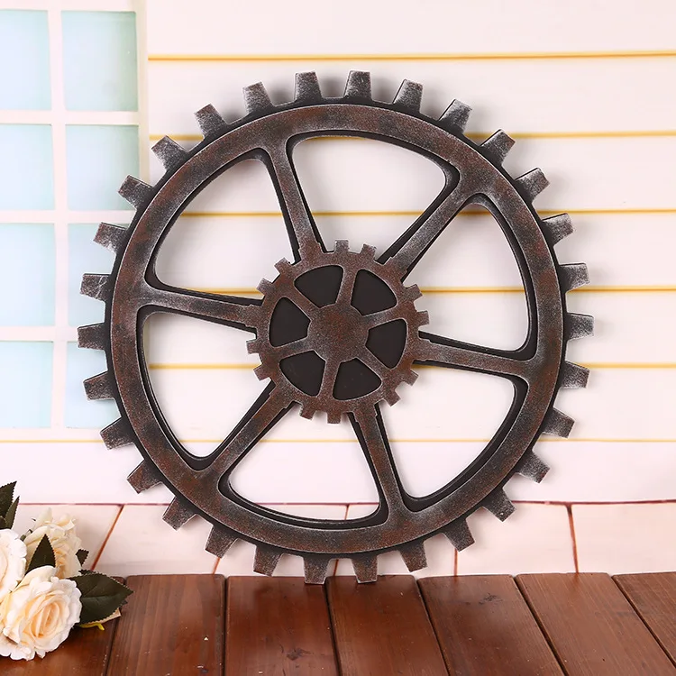 

Vintage Industrial-Style Creative Gear Stereo Wall Decorations Bar Theme Restaurant Wall Decoration Pendant Big And Small Gear