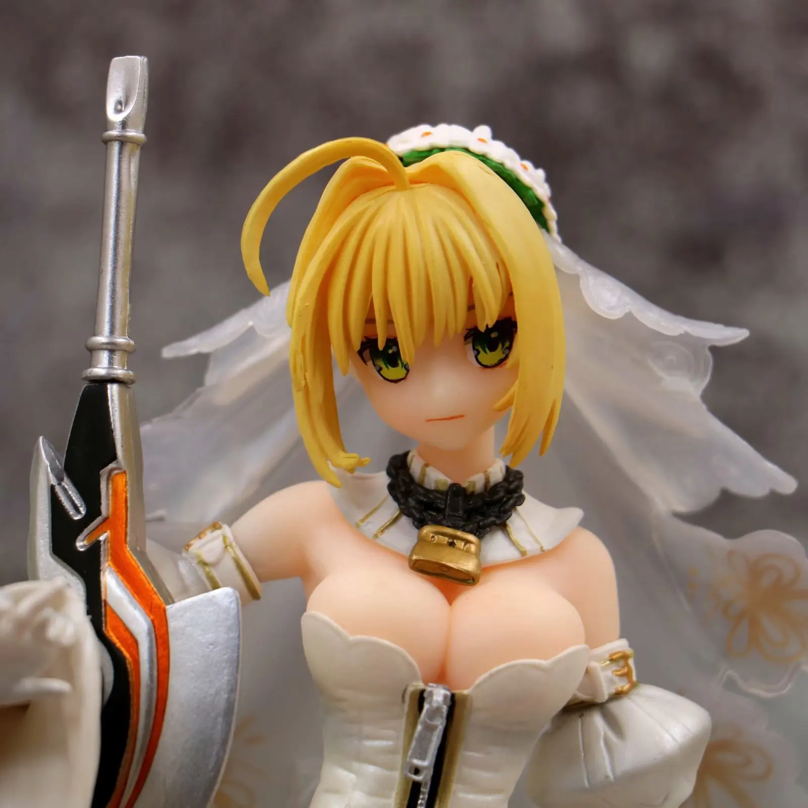 Fate/Grand ordersaber 2-Order Сетчатое свадебное платье невесты красочное свадебное платье Nero украшение гаражный комплект