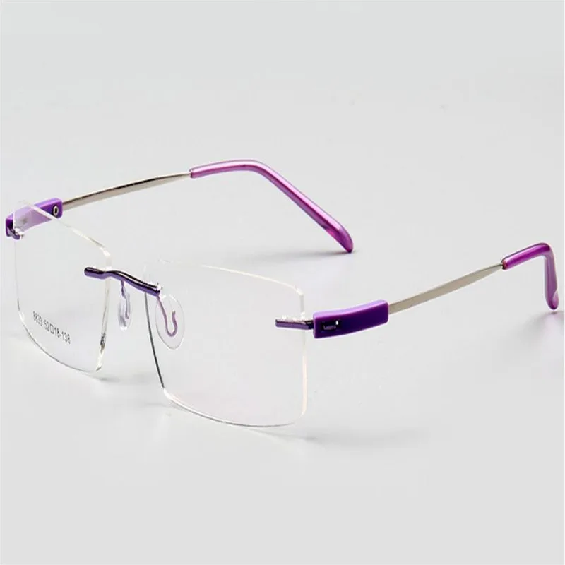 Очки для чтения по рецепту, унисекс, без оправы, с памятью, сплав, оптические очки, против усталости, очки, очки для женщин, мужчин
