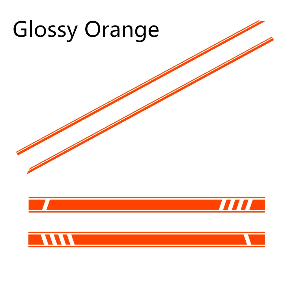 Glossy Orange 2 шт./компл. автомобильный боковой двери Графика винил Стикеры для Land Rover Discovery 3 4 2 freelander 2 1 Range Rover велар(Land Rover Range Rover аксессуары - Название цвета: Glossy Orange