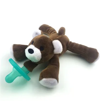 

Baby Plush Toy Pacifier Newborn Infant Cartoon Dummy Nipple Soother Silicone Pacifier S55