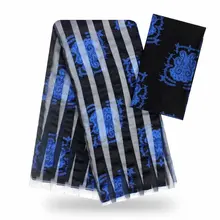 Лучшая цена винтажная шелковая вощеная ткань Африканская восковая печатная ткань Африканская Анкара ткань восковая ткань 4+ 2 ярдов/партия для вечерние YB01