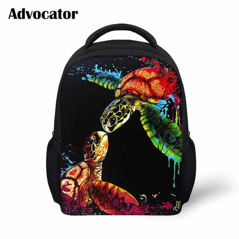 Модные школьные сумки с 3D принтом в виде черепахи для детей, сумка для книг, сумки для мальчиков и девочек, индивидуальное имя, Mochila Escolar, Дошкольный рюкзак - Color: ALP991F
