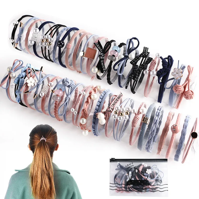 Женская резинка для волос с жемчужинами цветными цвет в ассортименте |