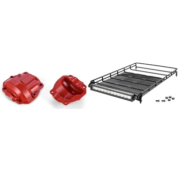 

P860016 Roof Rack with Light Bar for RGT EX86100 Rock Cruiser & P860002 Portal Axle Box Cover (AL.)