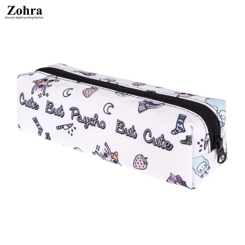 

Zohra Europe And America Creative Design 3D Digital Printing Pencil Case Cartoon Cute Oxford Cosmetic Bag