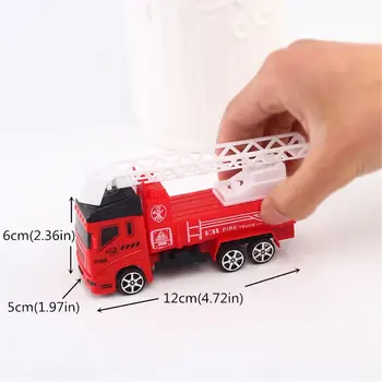 

Fire Truck Fireman Vehicle Car Pull Back Toy Car Model Educational Toys Boy Kids Toy 634F