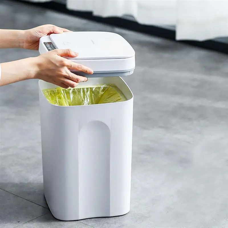 touchless trash bin kitchen household usb charging smart trash