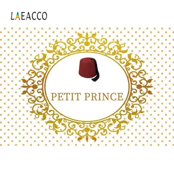 

Laeacco Photo Backgrounds Golden Dots Flower Pattern Hat Princess Poster Portrait Photography Backdrop For Photo Studio