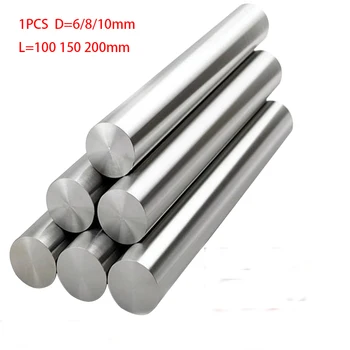 

1pcs D=6mm 8mm 10mm L=100mm 200mm 150mm linear shaft Rail Cylinder Chrome Plated Smooth Linear Rods axis 3d printer part