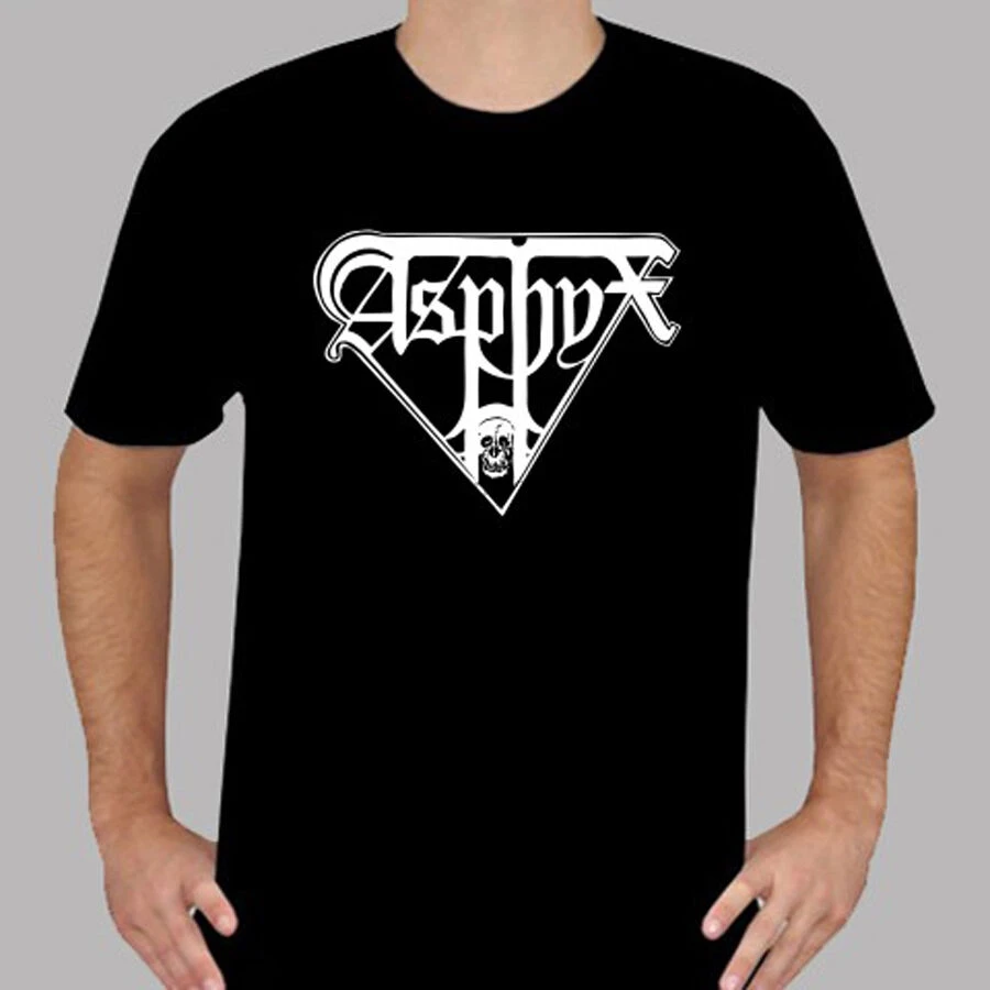 Новая мужская черная футболка с логотипом металлической группы Asphyx Death размер от