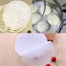 Горячая 200 шт. круглые хлеба снэк-Dim Бамбуковая решетка для варки на Бумага коврик Кухня ресторан под пароварки коврики инструмент для выпечки и готовки