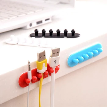 

Multifunction Wall Hook Desktop finishing Sticky mouse data cable Securing clip Plug hanger Vacuum Strong Sucker Holder hook
