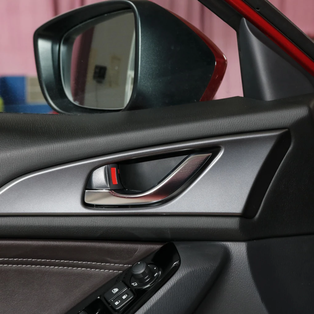 Замена для Mazda 3 Axela-, 1 пара, наклейка на переднюю дверь, окно, углеродное волокно, декоративная крышка