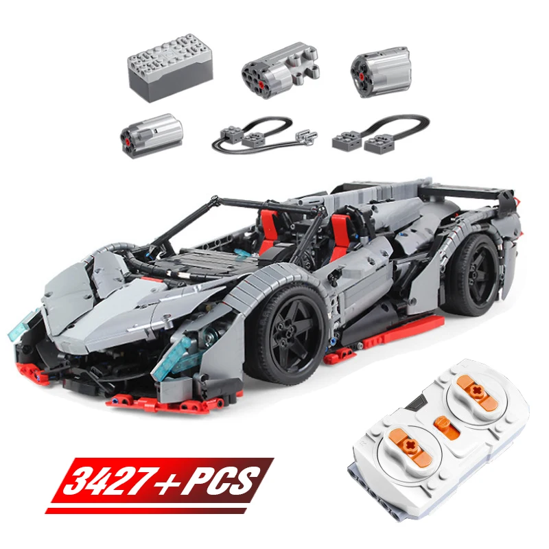 

3427PCS MOC RC Lamborghini Poison Model Building Block for Legoing Technic Racing City Car Bricks Toys for Kids Boyfriend