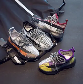 

2020 New Spring Kids Shoes Breathable Boys Girls Sport White Canvas Shoes Children Casual Shell Head Sneakers Baby Running Shoes