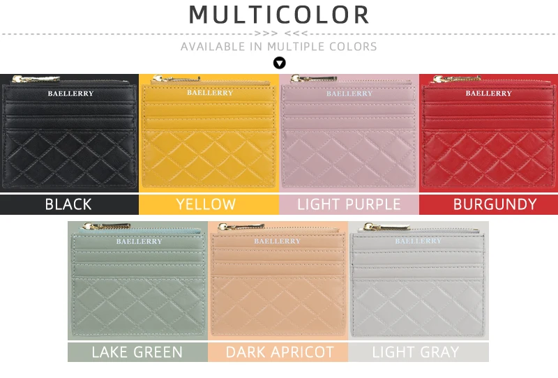 Women Small Wallet Credit Multi-Card Holder Package Fashion PU Function Zipper Ultra-Thin Organizer Case Student Lady Coin Purse