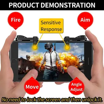 

Delta essentials Mobile PUBG Trigger Fire and Aim Buttons Gamepad for Android Phone& iPhone for FPS Game for Call of Duty