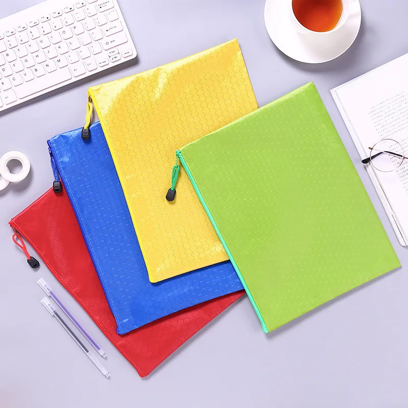 

Presentation Folders A4 Zipper Document File Bag Student Stationery Classification Storage Bag File Test Office Folder Holder