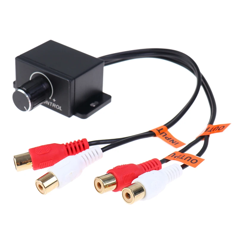 Новый автомобильный аудио усилитель бас RCA уровень пульт дистанционного