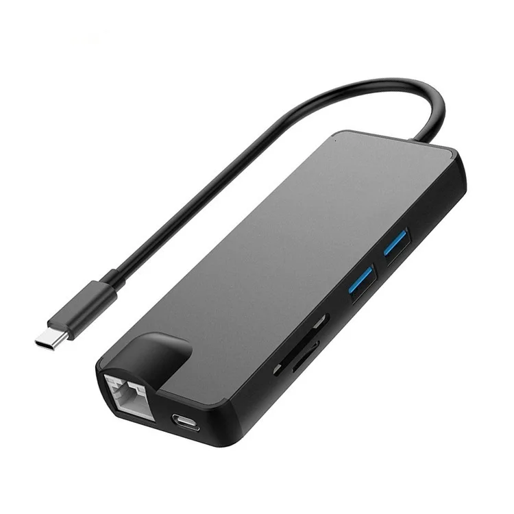 Док станция SeenDa 3 0 USB Type C на HDMI 4k VGA PD RJ45 Gigabit LAN SD/TF карта HDMI|USB-хабы| |