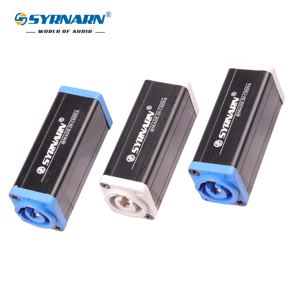 

SYRNARN 1pcs 4PIN Speakon/PowerCon Coupler Adapter Extender Audio Speaker Panel mount straight connector 3colors available