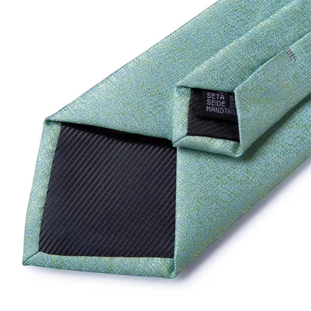 Мужской галстук синий зеленый Новинка свадебный для мужчин Запонки Hanky Шелковый