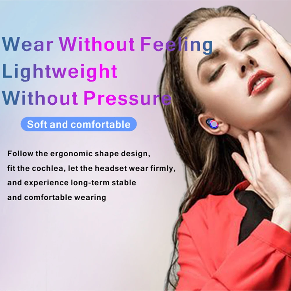 Bluetooth 5 0 Wireless TWS Earphones Touch Control In ear Headset Hifi Noise Cancelling Earpiece Sports Earphones Earbuds