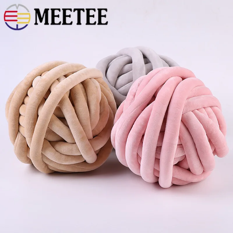 Meetee 1 шт = 500 г плоский бархат ядро пряжа хлопок бархат ручное вязание шерсть линия DIY одеяло для собачьей клети, конуры, ткачество аксессуары для пряжи