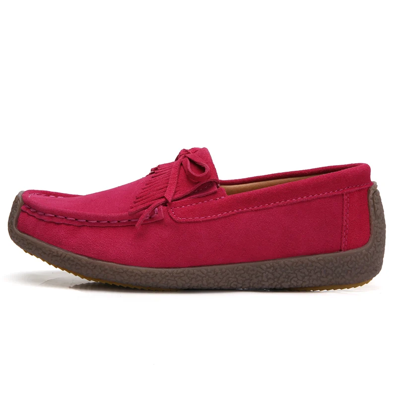 tassel genuine leather shoes women italian fashion vulcanized loafers elegant dress ladies casual flats driving lady moccasins (17)