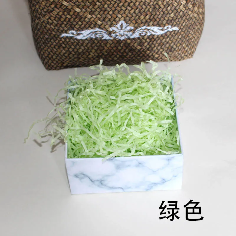 Green Поделки Бумажная рафия измельченные Crinkle бумага конфетти подарки/коробка наполнения материал День рождения/Свадебная вечеринка украшения красочные конфетти - Цвет: Green