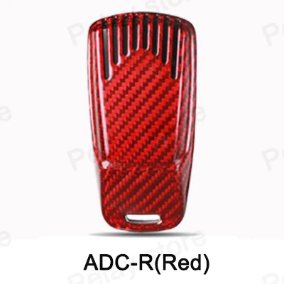 ADC-F(Red) Для Audi A6L Q5 A3 A4 B6 B7 B8 C6 A7 A8 R8 A1 A4L A5 Q7(ТТС) A6 из углеродного волокна с держателем для стайлинга автомобилей защитный чехол ключа автомобиля - Название цвета: ADC-F(Red)