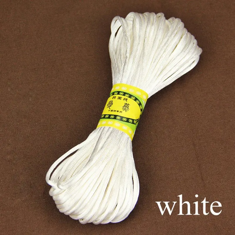 20m Satin Nylon Rattail Cord for Crafting & DIY Projects