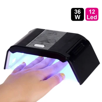 

36w Uv Led Collapsible Rechargeable Nail Dryeyer Lamp Smart Sunlight Fast Dry Gel Polish Nail Art Device