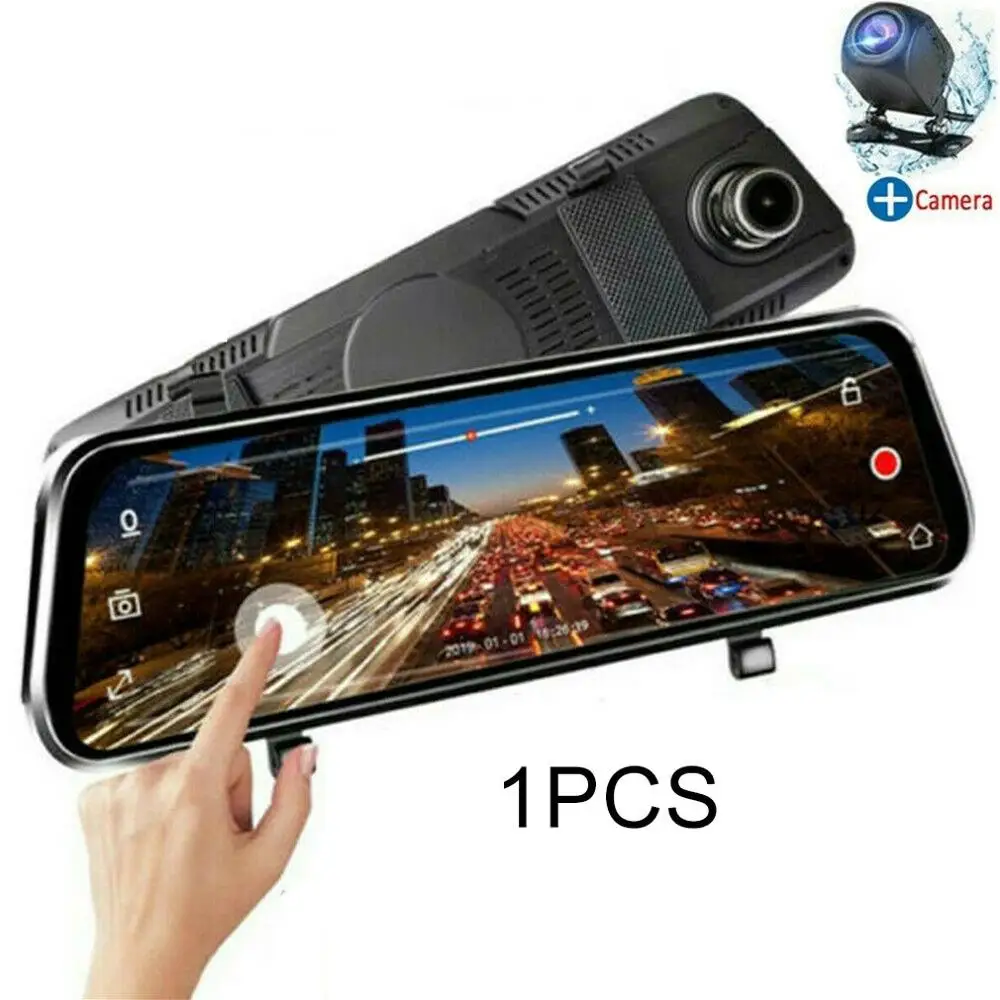 Новый 1080P двойная Запись спереди и сзади для вождения Регистраторы матовый