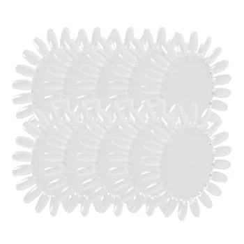 

10pcs Oval Nail Board Color Card Nail Polish Practice Plate Nail Art Accessories (White)