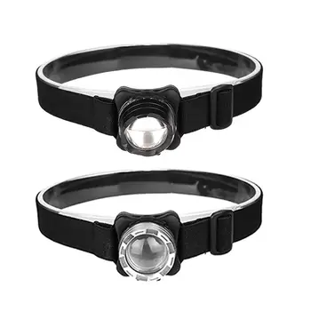 

Outdoor Night Hiking Mountaineering COB Headlight Red White Dual Light Sources Built-in Battery and USB Charging Features