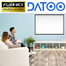 Tela completa do projetor de datoo 4k hd 1080p para dispositivos espertos/android do windows linux do pc
