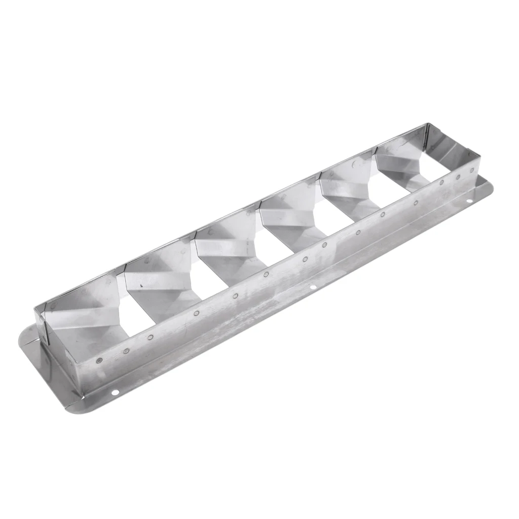 Durable 304 Stainless Steel Marine Boat Louver Air Vent 6 Slots Ventilation