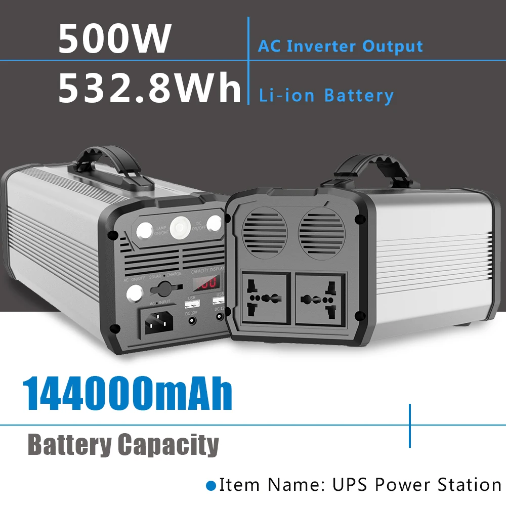 US $311.90 NEW 550W Uninterruptible Power Supply For Home Outdoor Power Station Power Generator