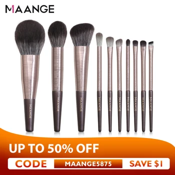 

MAANGE 10/11/15Pcs High Quality Makeup Brush Set For Foundation Powder Blush Eyeshadow Lip Make Up Brush Cosmetics Beauty Tools