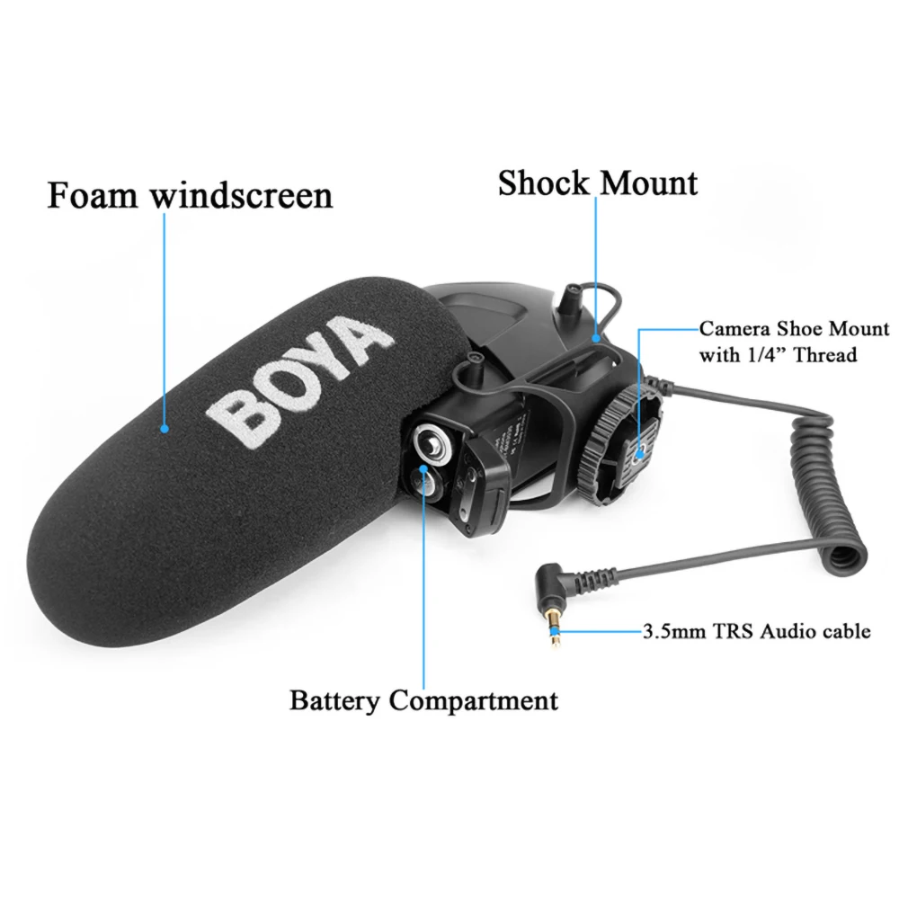 Microphone à condensateur  BOYA BY-BM3030-4