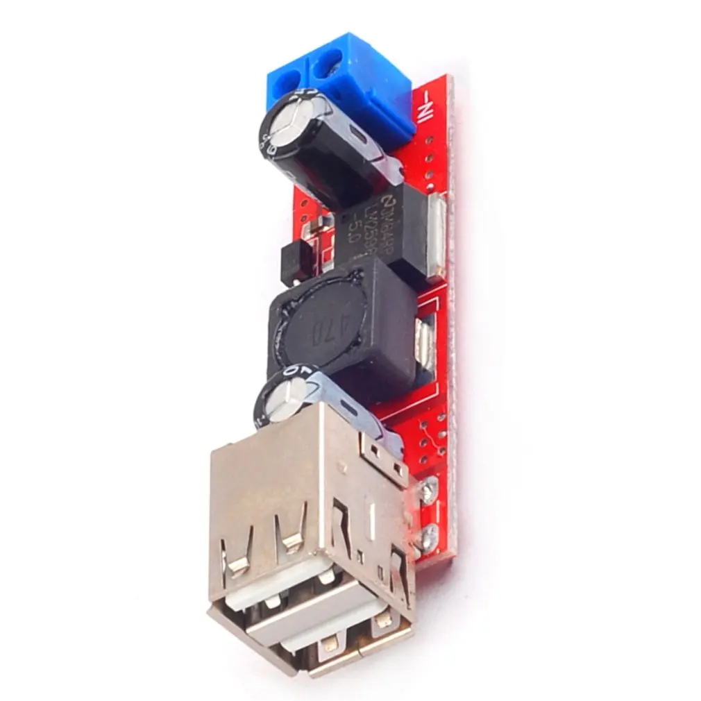 Автомобильное зарядное устройство понижающий Регулятор модуль двойной USB выход 9 В/12 В/24 В/36 В до 5 В DC-DC автомобильное зарядное устройство 3A понижающий регулятор