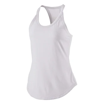 New Yoga Vest Women Running Shirts Sleeveless Gym Tank Top Sportswear Quick Dry Breathable Workout